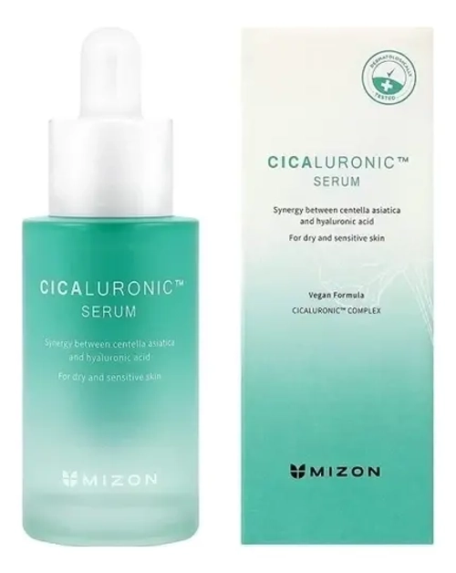 MIZON Сыворотка с экстрактом центеллы азиатской и гиалуроновой кислотой - CICALURONIC SERUM , 30мл