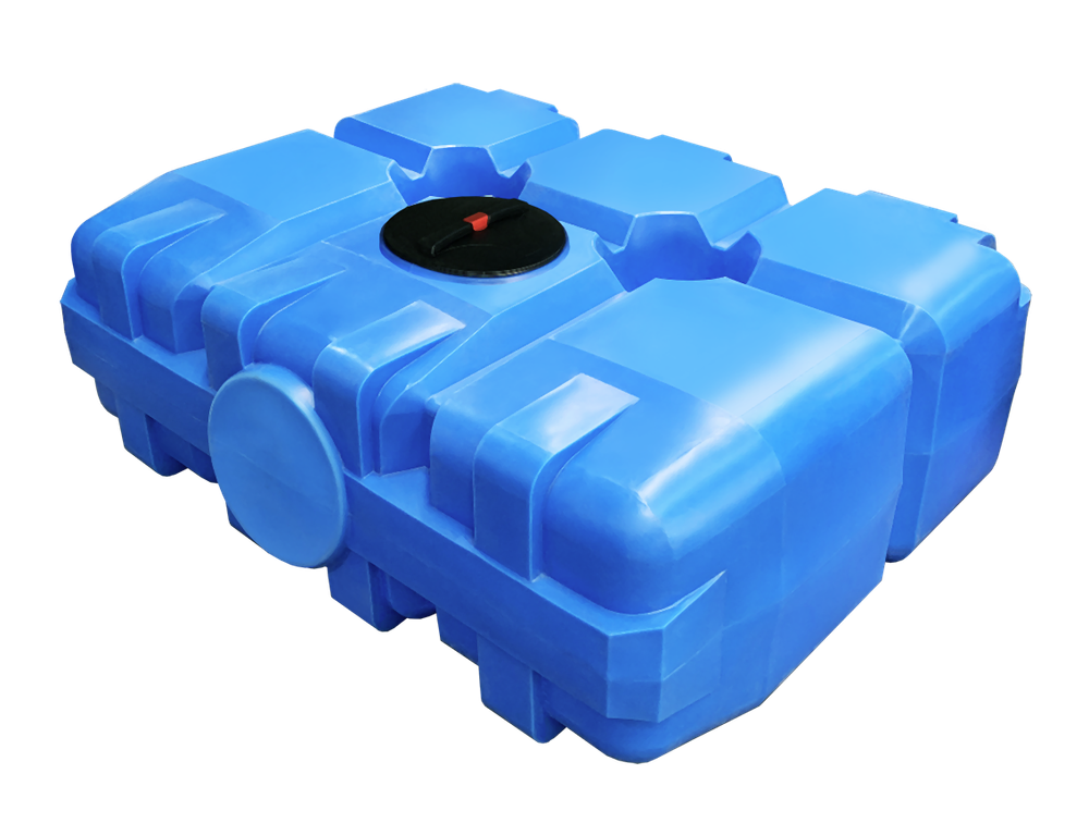 Емкость прямоугольная 2000л горизонтальная Политим 2000 л. прямоугольный (2090x1610x720см;синий) - арт.560729