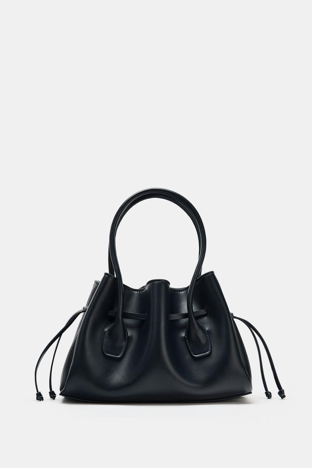 ZARA ГОРОДСКАЯ СУМКА СО СБОРКАМИ, СИНИЙ
