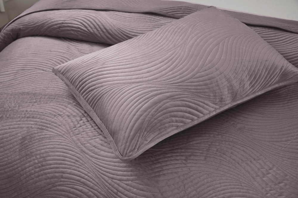 Покрывало 240х260 и 2 наволочки 50x70 Sofi De MarkO Жизель фиолетовое