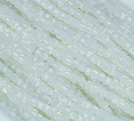 БВМ002НН3 Хрустальные бусины квадратные, белый, имитирующий опал, 3 мм, кол-во: 63-65 шт.