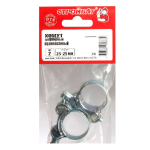 ХОМУТ ШАРНИРНЫЙ СТРОЙБАТ БЕЛЫЙ ЦИНК 23-25ММ 2ШТ