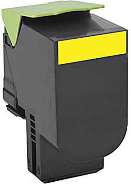 Lexmark 80C0H40 тонерный картридж Подлинный Желтый 1 шт