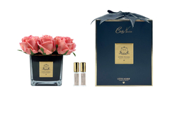 nan SQUARE 9 ROSE peachБукет 9 Cote Noire Розовый / Черный / Золотой