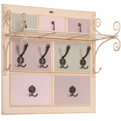 Вешалка настенная Пандора 2 Айвори Акварель