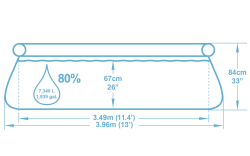 Бассейн надувной Bestway Fast Set Pools 396х84 см + фильтр-насос 2006 л/ч (57376 BW)