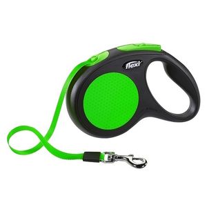 Рулетка flexi Limited Edition New Neon M (до 25 кг) лента 5 м, зеленый