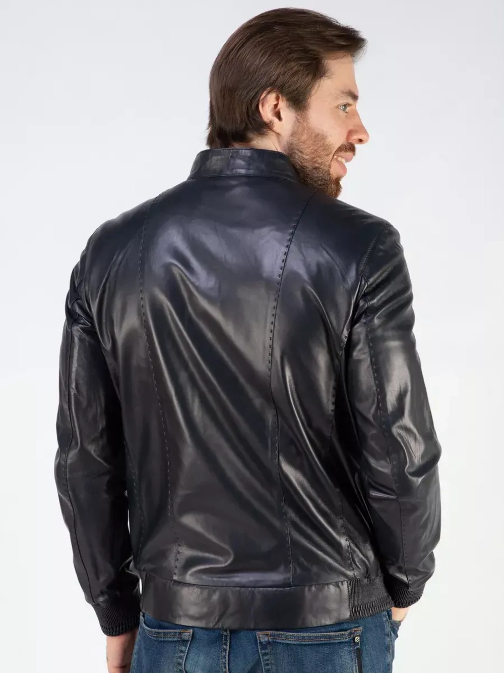 Кожаная куртка демисезонная