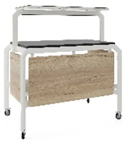 Стол нейтральный Кобор AN220 white/natural/black