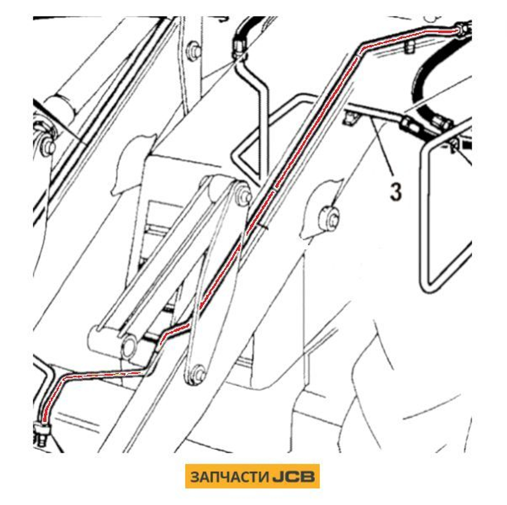 Трубка гидравлики JCB 335/08592