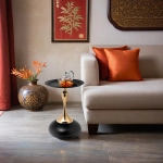 Кофейный столик Bradex Home Angel 40x55см, чёрный, металл