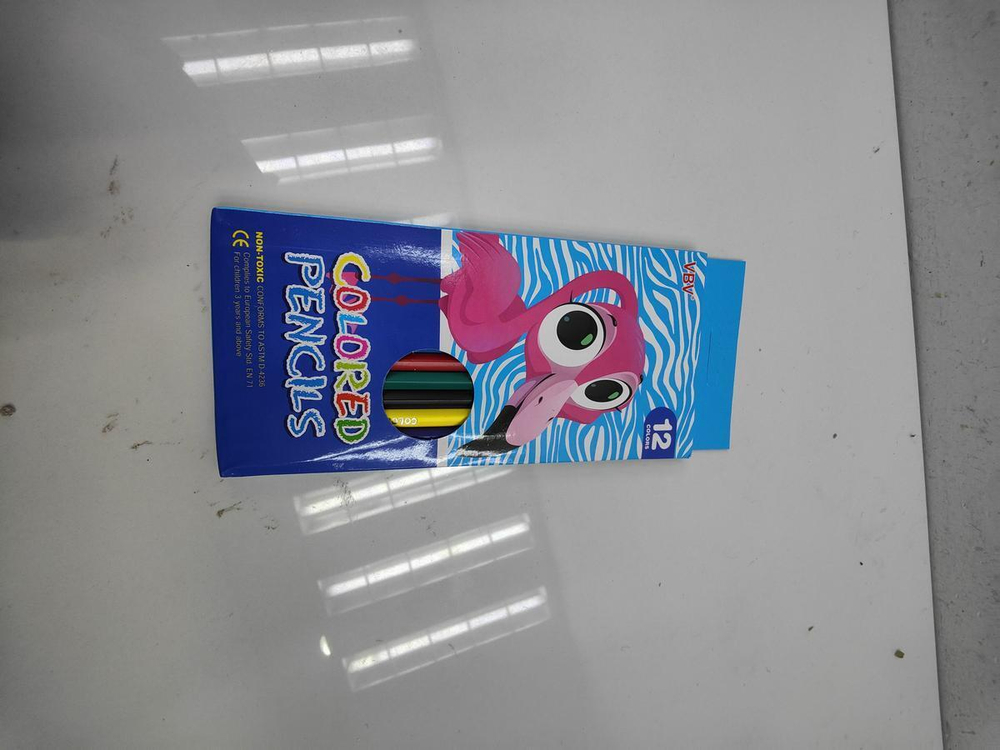 Карандаши цветные "Животные" 12 цветов, пластиковые, шестигранные