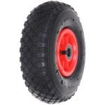 Колесо к тачке 10» 3,00-4 (ось 20мм) пневмо