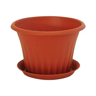 Кашпо КЭРОЛ D180мм 1,5л с подставкой Терракотовый 0,12,18х0,18м