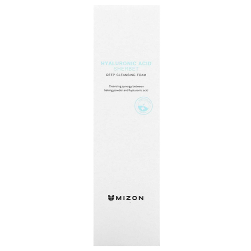 Mizon, Sherbet с гиалуроновой кислотой, пенка для глубокого очищения, 150 г (5,29 унции)