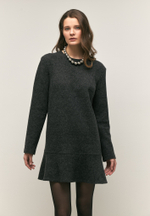 Платье мини из шерсти