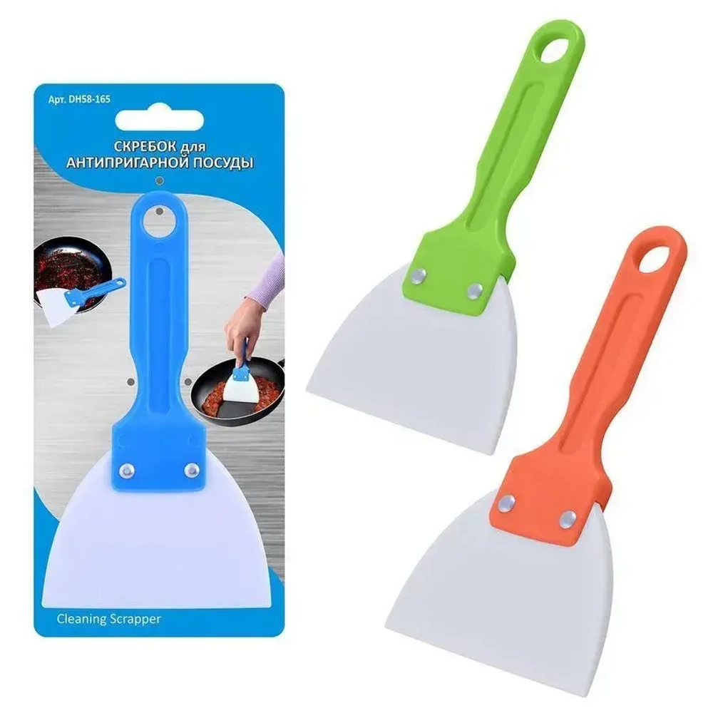 Скребок для антипригарной посуды 2цв