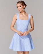 Платье длины мини из премиального твида