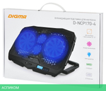 Подставка для ноутбука Digma D-NCP170-4 черный
