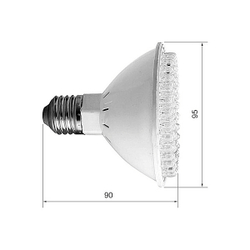 Лампа УФ светодиодная 4W R95 E27