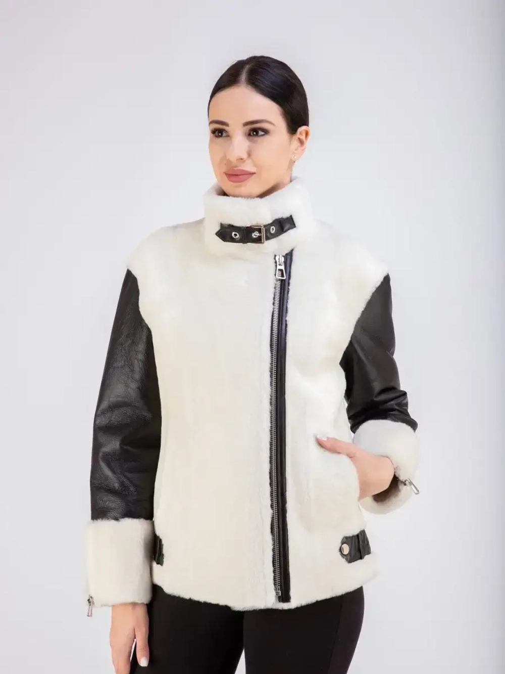 Дубленка натуральная короткая зимняя Турция