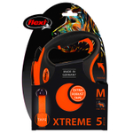 flexi рулетка Xtreme M (до 35 кг) 5 м лента оранжевая