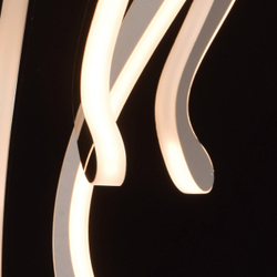 Подвесная светодиодная люстра RegenBogen Платлинг, хром, LED на 111 Вт, 18 кв м