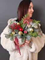 Новогодняя композиция в кружке «Новогодние чудеса»