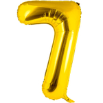 Шар фольгированный Цифра 7 101 см (Золотой)