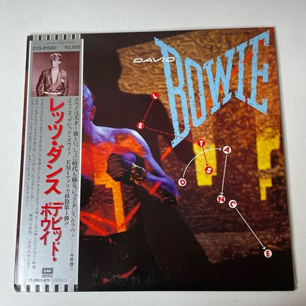 Винтажная виниловая пластинка LP David Bowie Let's Dance (Japan 1983) (Obi) Ricochet