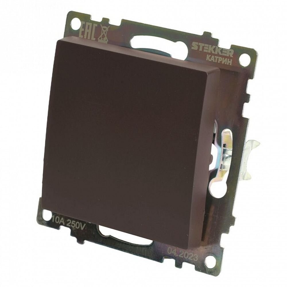 Переключатель перекрестный одноклавишный без рамки Stekker Катрин 49180