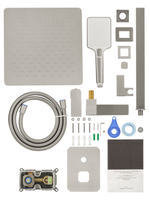 Душевая система встраиваемая WONZON & WOGHAND DIAMOND, Брашированный никель (WW-88939011-BN)