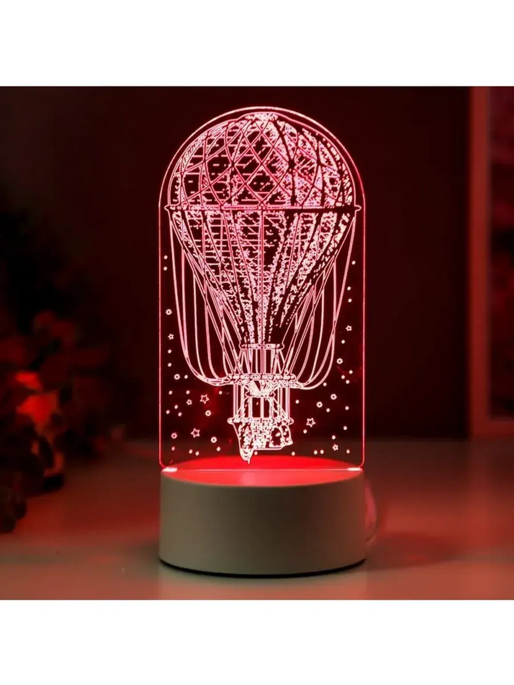 Светильник 3D ночник RISALUX «Воздушный шар», LED RGB, от се