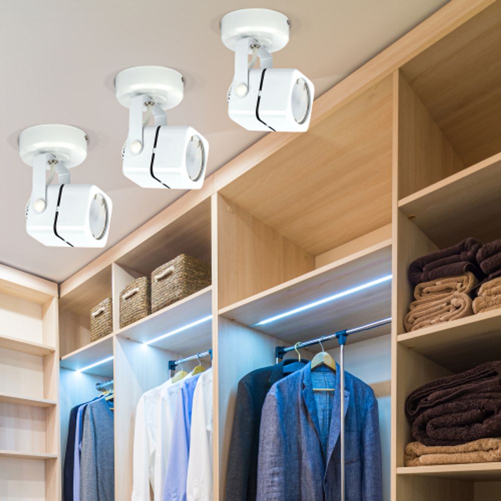 OL3 GU10 WH Подсветка ЭРА Накладной, белый | Накладные светильники