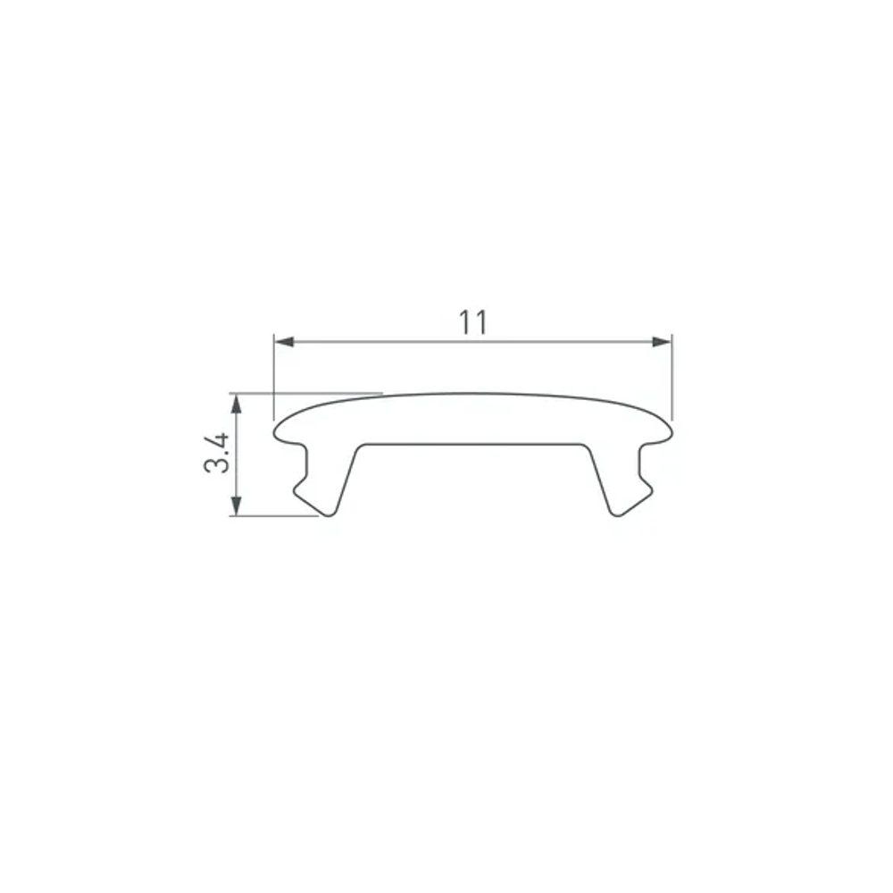 Экран STRETCH-SHADOW-10m OPAL-PVC (A2-CONTOUR-PRO) (Arlight, -) 040644