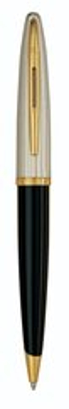 Шариковая ручка Waterman Carene De Luxe, цвет: Black/Silver, стержень: Mblue