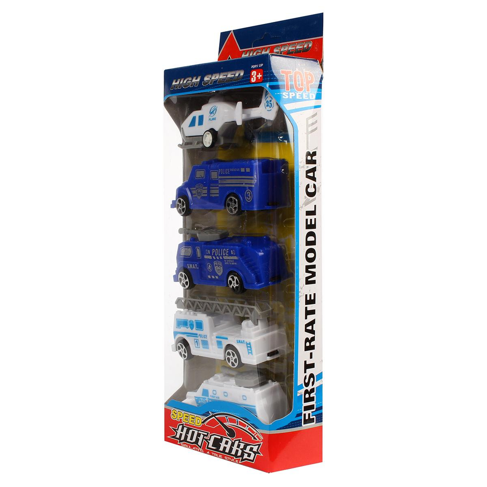 Набор транспорта 5шт, коробка 355-1