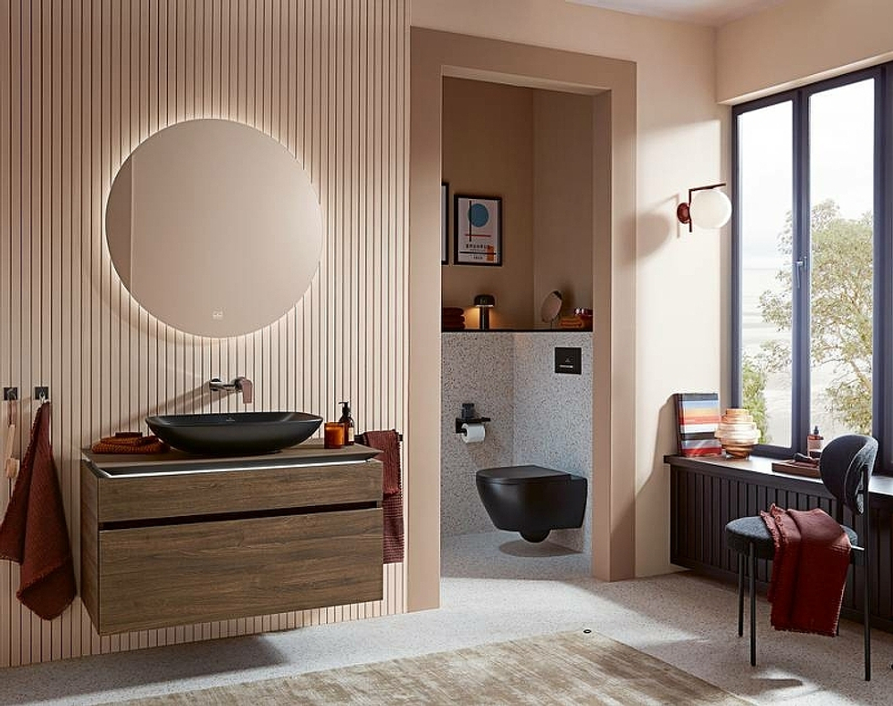 Клавиша смыва Villeroy&Boch ViConnect 922169AN Черная матовая