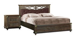 Кровать двойная «Валенсия Д Классик» с мягким изголовьем