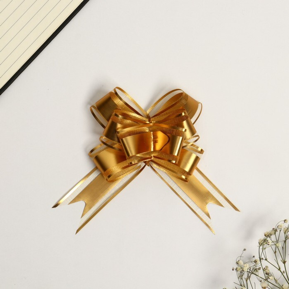 Бант-бабочка №3 золото