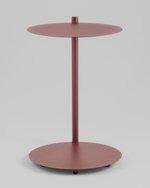 Журнальный столик Siara металл бордовый