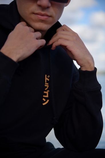 Худи STEAL CHILL Дракон черный