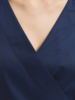 Топ с запахом медицинский женский Йошо, нэви хлопок