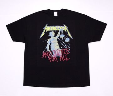 Футболка Metallica And Justice for All красная надпись (244)
