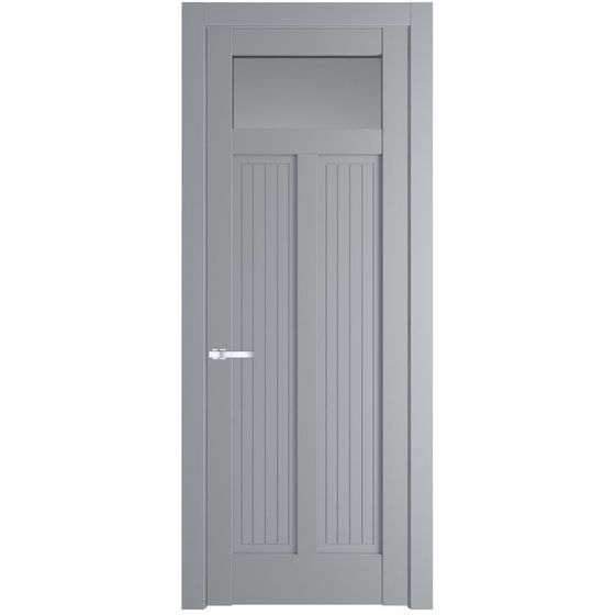 Фото межкомнатной двери эмаль Profil Doors 3.4.2PM смоки стекло прозрачное