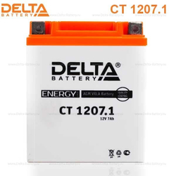 Аккумулятор Delta CT 1207.1 (12V / 7Ah) [YTX7L-BS]