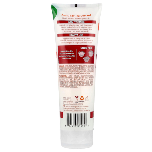 Cantu, Для детей, заварной крем для укладки, для кудрей, для завивки волос, 227 г (8 унций)