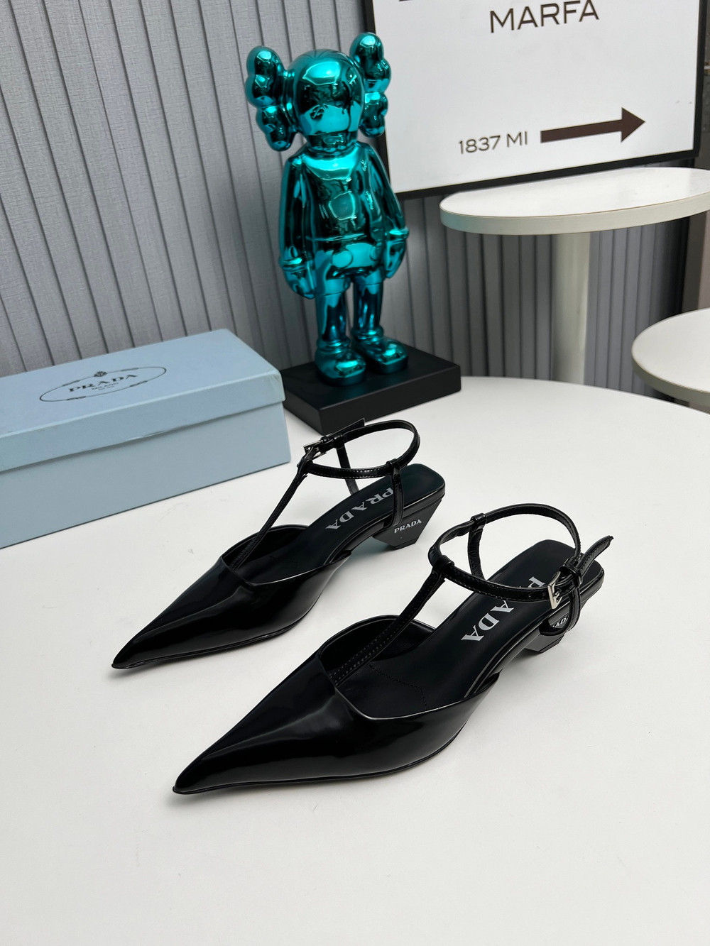 Prada Satin Slingback Pumps
