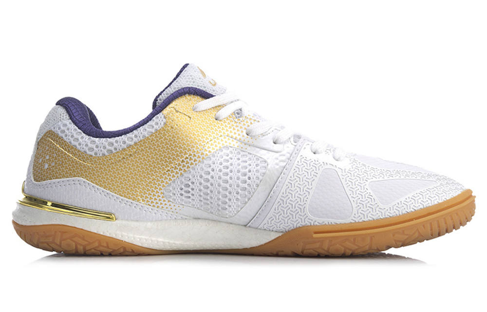 Li Ning Qilin Abrasion Resistant Slip Resistant Low top Training Shoes Unisex White Gold
