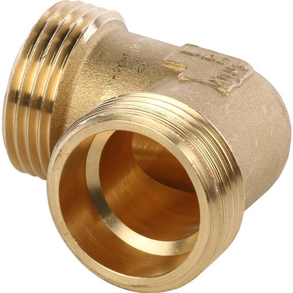 Отвод 90° с наружной резьбой STOUT SFT 0009 - 1" (для стальных труб, латунь без покрытия)